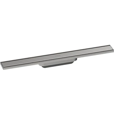 Afbeelding van hansgrohe RainDrain Original complete set douchegoot, 600mm, in hoogte verstelbaar, geborsteld roestvrij staal, 56196800