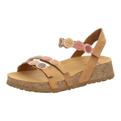 Afbeelding van THINK! Dames Koak_3 000322 Duurzame riempjes sandaal, 3000 tan combi., 42 EU