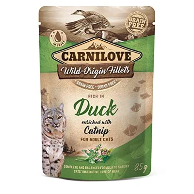 Afbeelding van Carnilove Cat Pouch Wild Origin Fillets Kattenvoer Eend 85 g Graanvrij