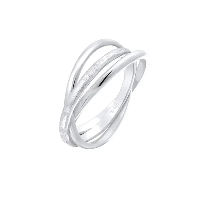 Afbeelding van Elli Basic Design Ring, Dames, Maat: 58, Silber
