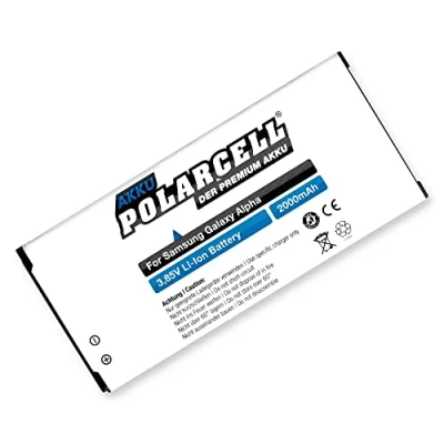 Afbeelding van Polarcell batterij voor Samsung Galaxy Alpha/sm g850 F (2000 mAh/7,7 Wh) EB bg850bbe bg850bbc,