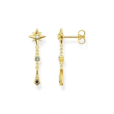 Afbeelding van Thomas Sabo Dames Oorhanger 925 Zilver Glazen blok One Size 88422031