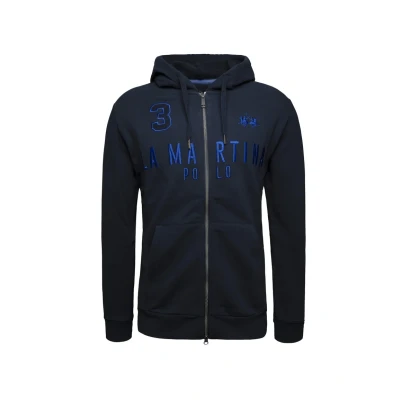 Afbeelding van La Martina Sweater met rits, Heren, Maat: Small, Navy maffp