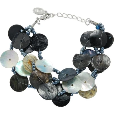 Afbeelding van Behave Armbandje met schelp en kraaltjes