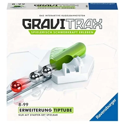 Afbeelding van Ravensburger GraviTrax TipTube extensie ideaal accessoire voor spectaculaire balrennen, constructiespeelgoed kinderen van 8 jaar en ouder: het interactieve balbaansysteem