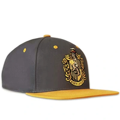 Afbeelding van Logoshirt® I Harry Potter Huffelpuf Logo Snapback 2ITone Cap Pet geborduurd Gelicentieerd origineel ontwerp
