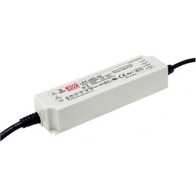 Afbeelding van Mean Well LPF 40 12 LED driver, transformator Constante spanning, stroomsterkte W 3.34 A 7.2 V/DC Niet dimbaar, PFC schakeling,
