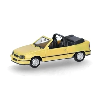 Afbeelding van Herpa 421027 H0 Auto Opel Kadett E GSI Cabrio, Jamaica geel