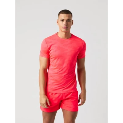Afbeelding van Björn Borg Performance Tshirt print, Heren, Maat: Large, Diva pink