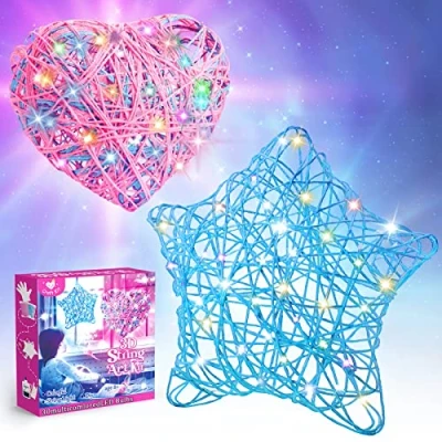 Afbeelding van EUCOCO 3D String Art Kit, knutselen voor meisjes van 8, 9, 10, 11 jaar, speelgoed vanaf 6, 7, 9 meisjes, cadeau, 6 12 knutselset kinderen