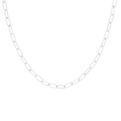 Afbeelding van OOZOO Jewellery zilverkleurige ketting met grove schakels SN 2015