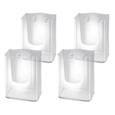 Afbeelding van Sigel Wand brochurehouder van acryl voor DIN lang/A6 4 Stuk lang / A6