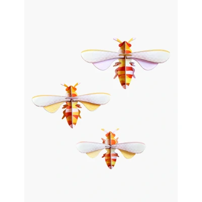 Afbeelding van Studio Roof Honey Bees Honingbijen Set van 3 Groot