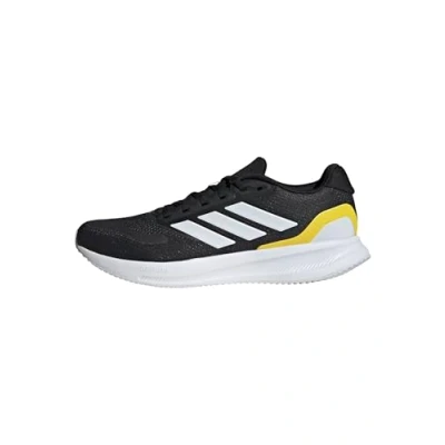 Afbeelding van adidas Heren RUNFALCON 5 RUNNING SHOES, Core Black/Cloud White/Yellow, 45 1/3 EU