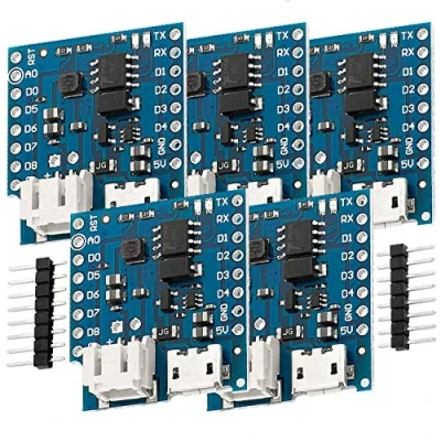 Afbeelding van AZDelivery 5 x Batterijschild voor lithiumbatterijen D1 Mini Inclusief E Book!
