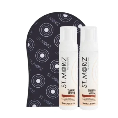 Afbeelding van St. Moriz Zelfbruinende mousse medium 2 x 200 ml 1 applicator