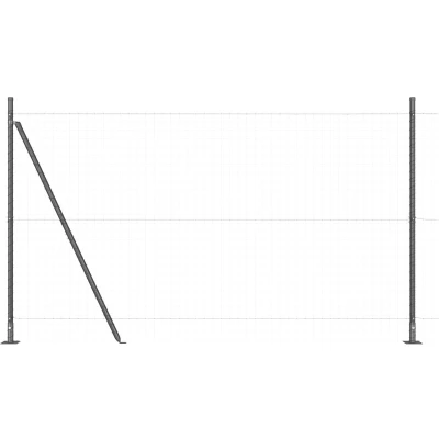 Afbeelding van vidaXL Fence Posts Set van 52 Grijs Beton 3.2 x 83.5 cm Duurzaam