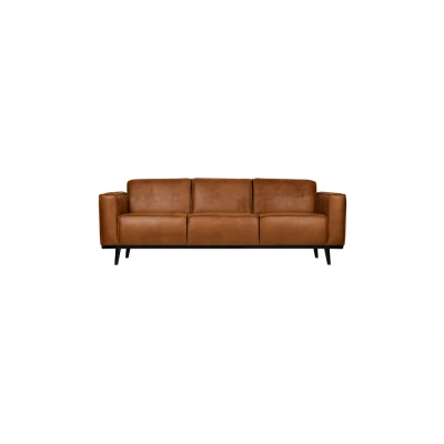 Afbeelding van BePureHome Statement 3 zits 230cm eco Leer cognac