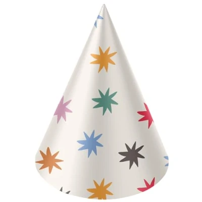 Afbeelding van Folat Feesthoedjes Starburst (6 stuks)