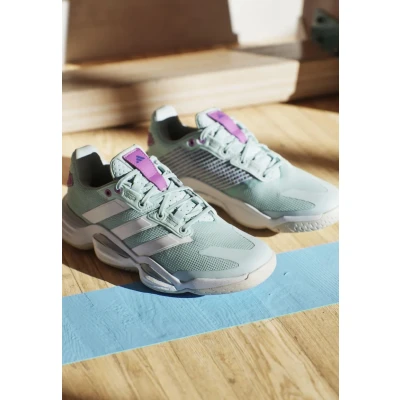 Afbeelding van adidas Performance Stabil 16 Handbalschoenen Semi flash aqua cloud white purple burst, Dames, Maat: 38, burst