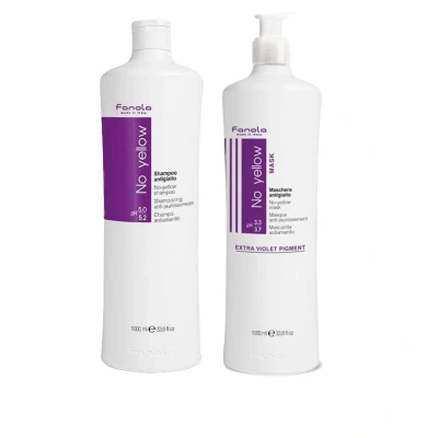 Afbeelding van Fanola No Yellow Shampoo 1000ml + Masker bundel/set/pakket