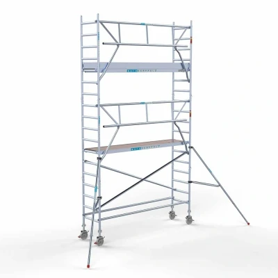 Afbeelding van Gevelvrije rolsteiger 0.75x3.05x6.20m werkhoogte &quot;lichtgewicht platformen&quot;