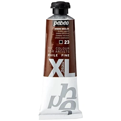 Afbeelding van Pébéo fijne olie XL 37 ml olieverfschilderij ideaal voor beginners of professionals Fine Art schilderij kwaliteit gebrande schaduw