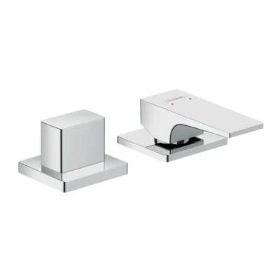 Afbeelding van Hansgrohe Metropol 2 gats badrandmengkraan chroom
