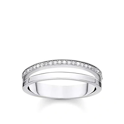 Afbeelding van Thomas Sabo Dames ring 925 sterling Zilver gekleurde edelsteen 50 32017874