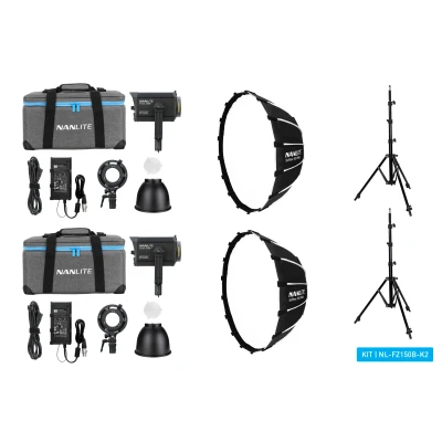 Afbeelding van Nanlite Forza 150B Bi Colour LED Dual Kit