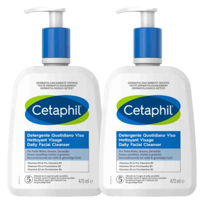 Afbeelding van 2x Cetaphil Daily Facial Cleanser 470 ml