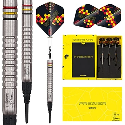 Afbeelding van Unicorn Premier Dimitri van den Bergh 70% Soft Tip Dartpijlen 18 Gram