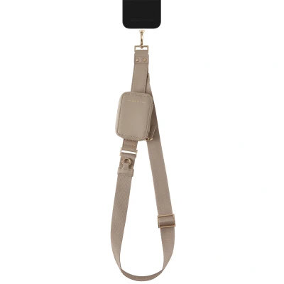 Afbeelding van iDeal of Sweden Utility Phone Strap Universeel telefoonkoord Beige