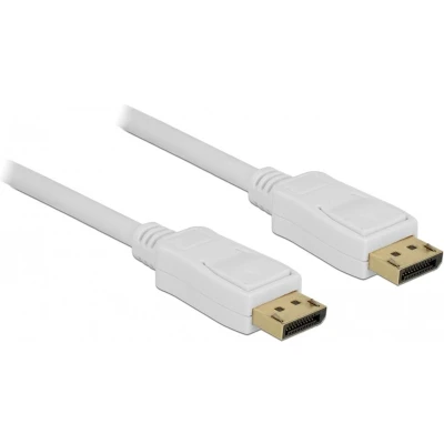 Afbeelding van Premium DisplayPort kabel versie 1.2 (4K 60Hz) / wit 7 meter