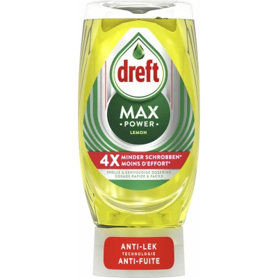 Afbeelding van Dreft Afwasmiddel Max Power Lemon 370 ml