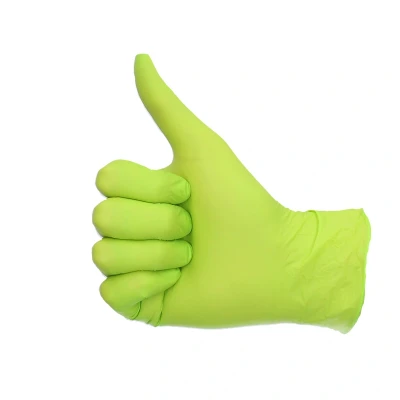 Afbeelding van Handschoenen Nitril Cat III poedervrij Groen S