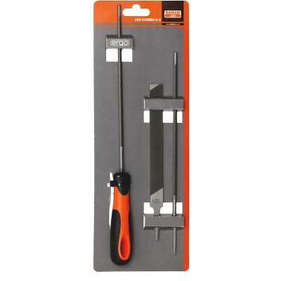 Afbeelding van Bahco 168 COMBI 4.8 Set kettingzaagvijlen, Ergo greep, 200 mm Ø 4,8 mm 1 stuk(s)