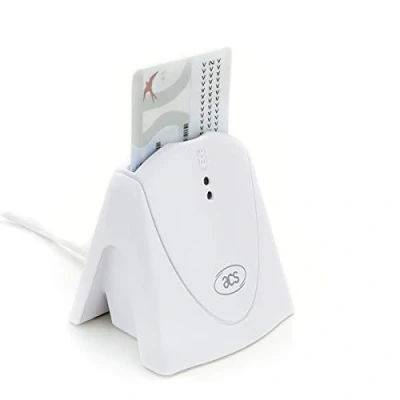 Afbeelding van ACS ACR39U H1 Chipkaartlezer Kaartlezer Bestuurderskaart Smart Card Reader USB eID, Wit