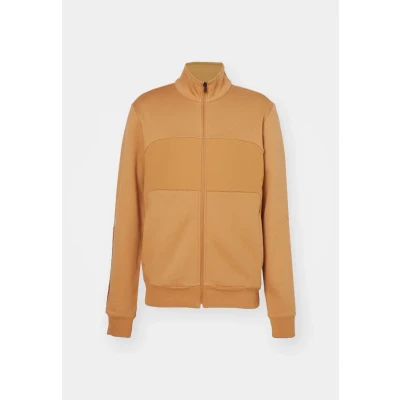 Afbeelding van Champion Legacy C Tech (220393) Soft Compact Poly Fleece Full Zip High Neck Sweatshirt, Tabak (Tbo), S Heren FW24,