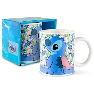 Afbeelding van Disney Lilo &amp; Stitch Mok, Flowers 325 ml Keramiek