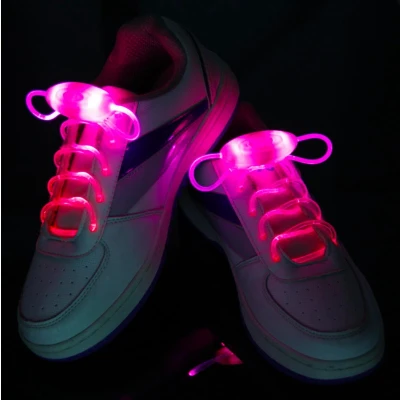 Afbeelding van OGS Lichtgevende veters Veiligheid Led RGB knipperende lampjes Roze