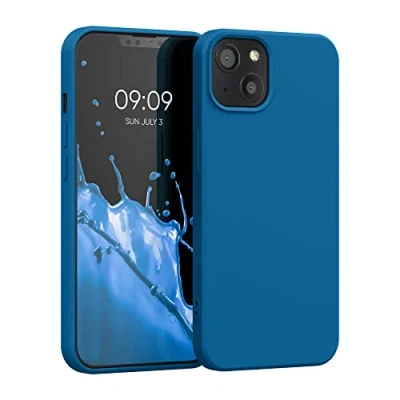 Afbeelding van kwmobile telefoonhoesje geschikt voor Apple iPhone 13 Hoesje smartphone Back cover in rifblauw
