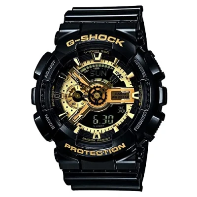 Afbeelding van G SHOCK GA 110GB 1AER zwart/goud/zwart Gr. Uni, goud, Eén maat, armband