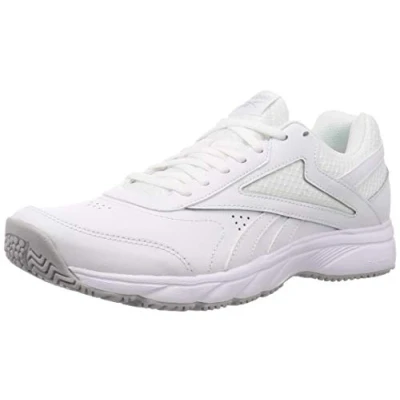 Afbeelding van Reebok WORK N Cushion Sportieve wandelschoenen, Heren, Maat: 42, White/cold grey Leer en textiel