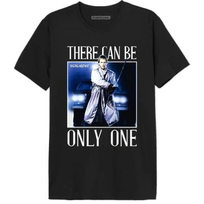 Afbeelding van Highlander &quot;Only One&quot; MEHILDRTS008 T shirt voor heren, Zwart, maat XXL, XXL