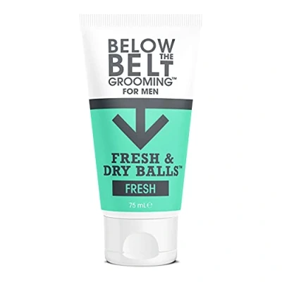 Afbeelding van Below The Belt Grooming Fresh &amp; Dry Ball, Intieme Deodorant en Anti schuurcrème voor Mannen, Beschermt tegen Zweet, Geur Schuren, Frisse 75ml