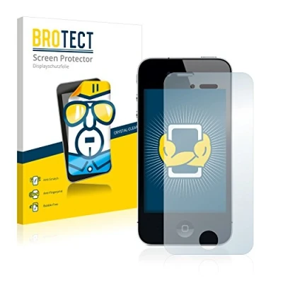 Afbeelding van BROTECT (2 Stuks) Schermbeschermer voor Apple iPhone 4 / 4S Screen Protector Transparant