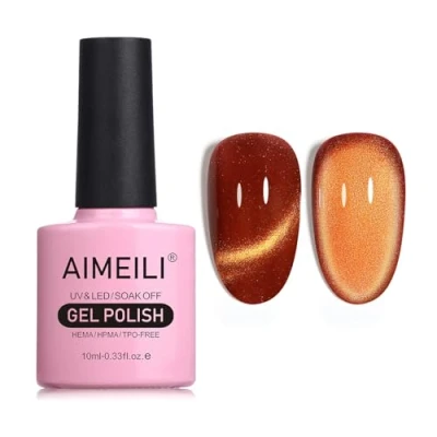 Afbeelding van AIMEILI Hema Free Cat Eye Gel Nagellak UV LED Gellack Soak Off Vegan Cruelty Polish 10ml (729)