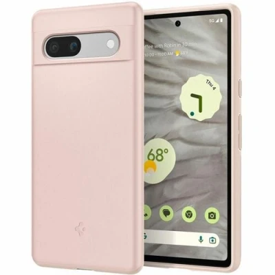 Afbeelding van Google Pixel 7a Hoesje Kunststof Spigen Hardcase/Backcover Roze Telefoonhoesje