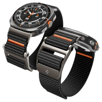 Afbeelding van Spigen Dura Pro Flex Bandje Compatibel met Samsung Galaxy Watch Ultra 47mm (2024) Zwart